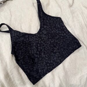 Lululemon Everyday Seamless Black Printed Bralette